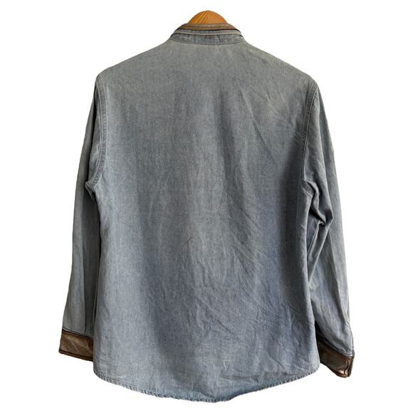 Vintage Denim Shirt – Rhinestone Buttons Western Style - Picture 2 of 9